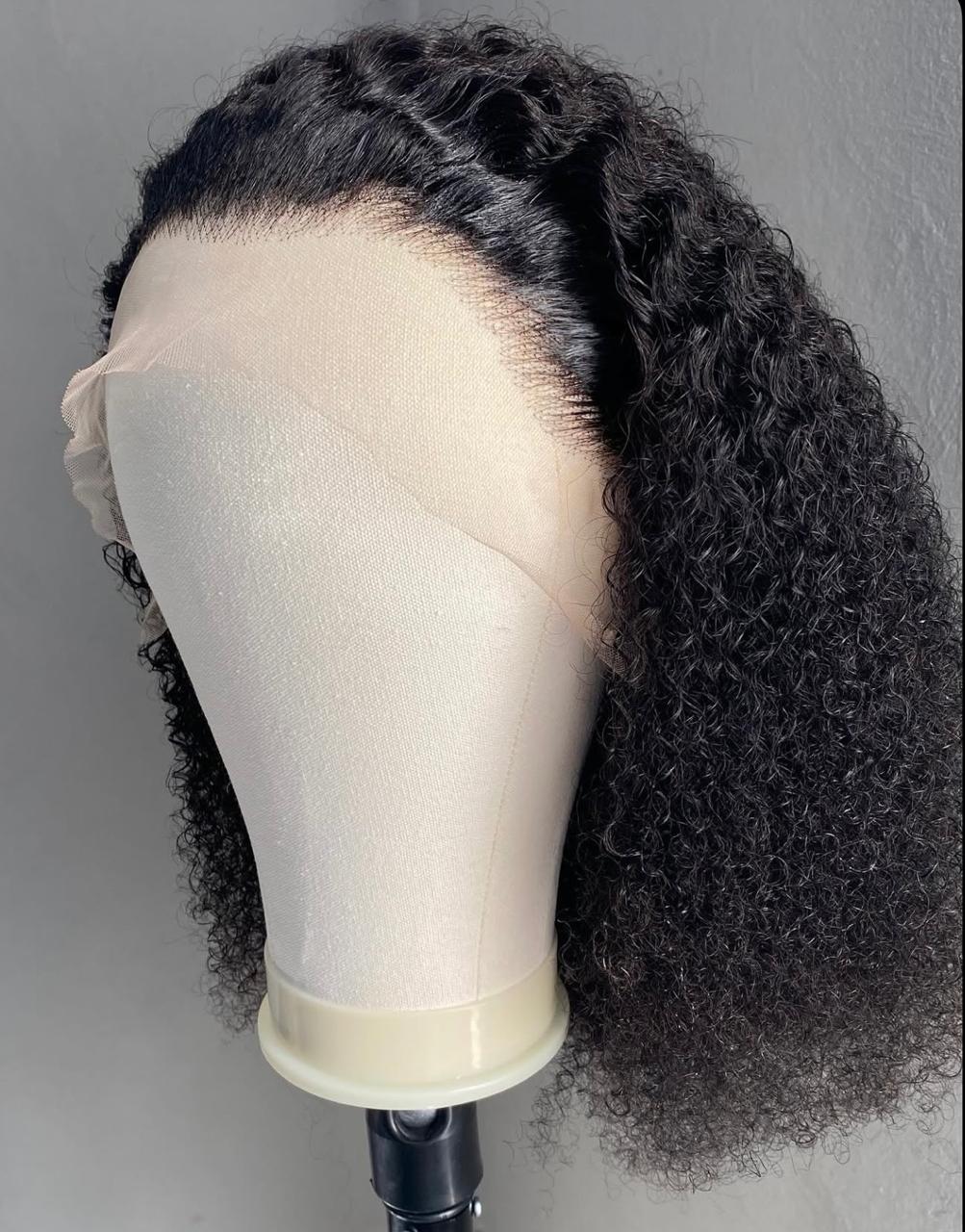 Curly lace front wig by Hair by Sihle